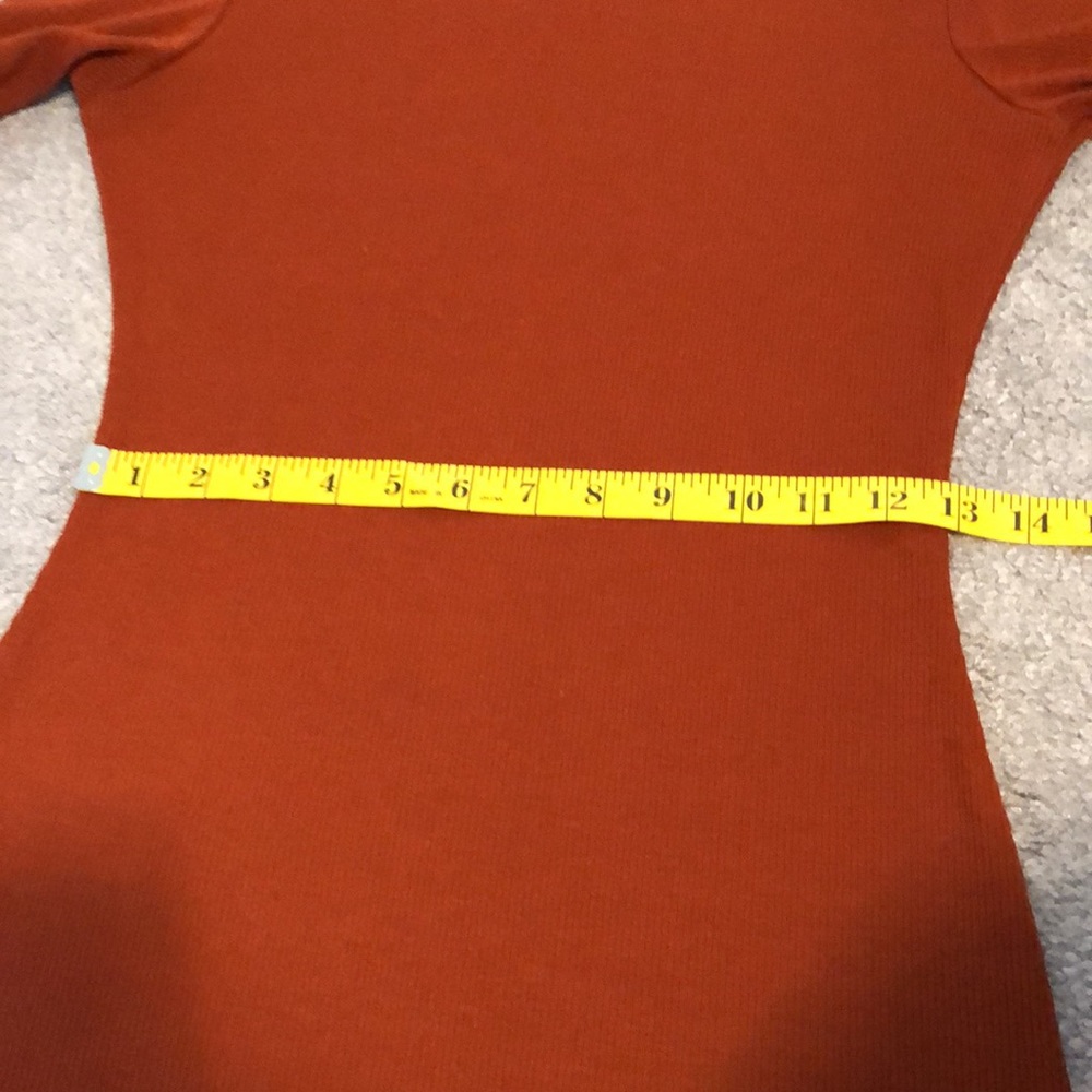 Rust Midi Bodycon Dress - Picture 6 of 12